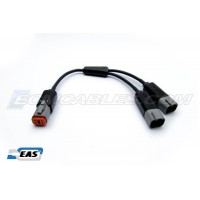 Harley J1850 Buell Y-Cable Extension 4PM-to-4PFx2 PWR&DATA SERT SEPRT EAS™ Technology