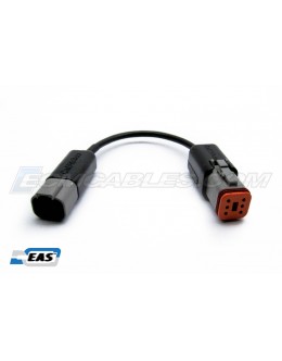 Harley Powervision Dynojet 6 Pin Male to 4Pin Female Pigtail Adapter with EAS™ Technology
